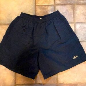 Vintage Stussy swim shorts with liner, size medium